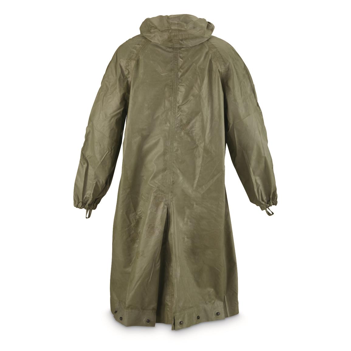 Polish Military Surplus Raincoat, Like New - 674529, Camo Rain Gear ...