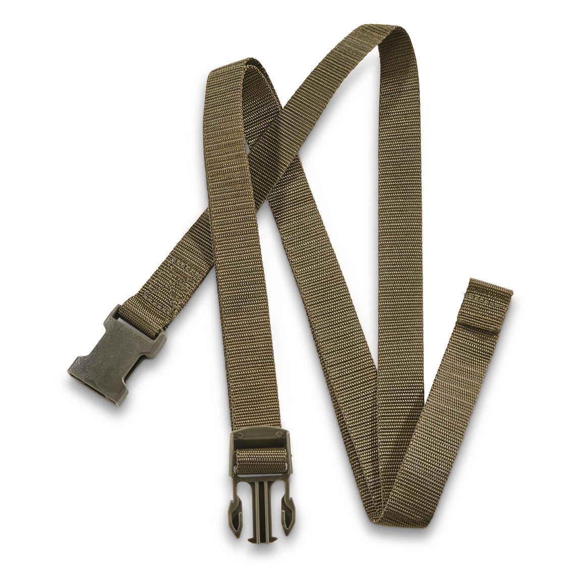 Swiss Military Surplus Straps with Buckles, 8 Pack, Olive Drab, New