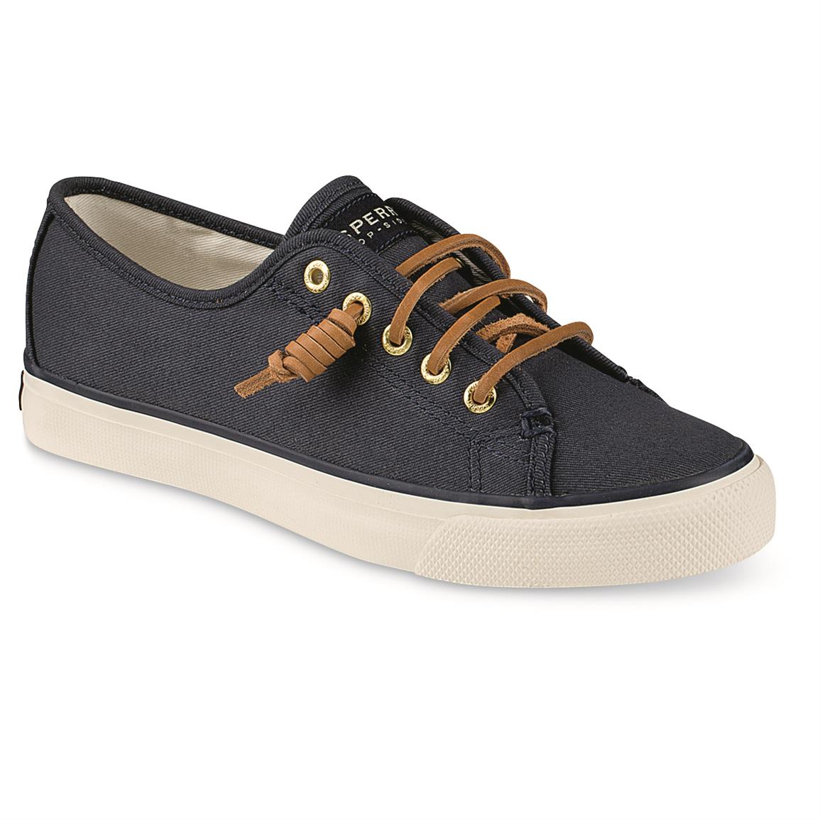 Sperry Women&#39;s Seacoast Canvas Sneakers - 675975, Casual Shoes at Sportsman&#39;s Guide