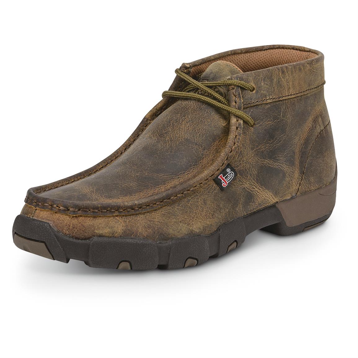 justin men's casual chukka boots