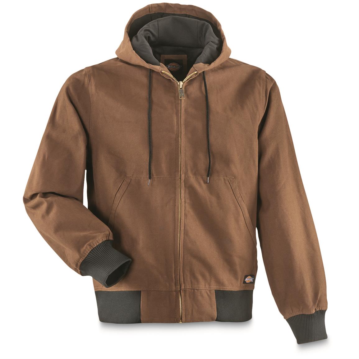 Dickies Men's Duck Thermal Lined Hooded Jacket - 676391, Insulated ...