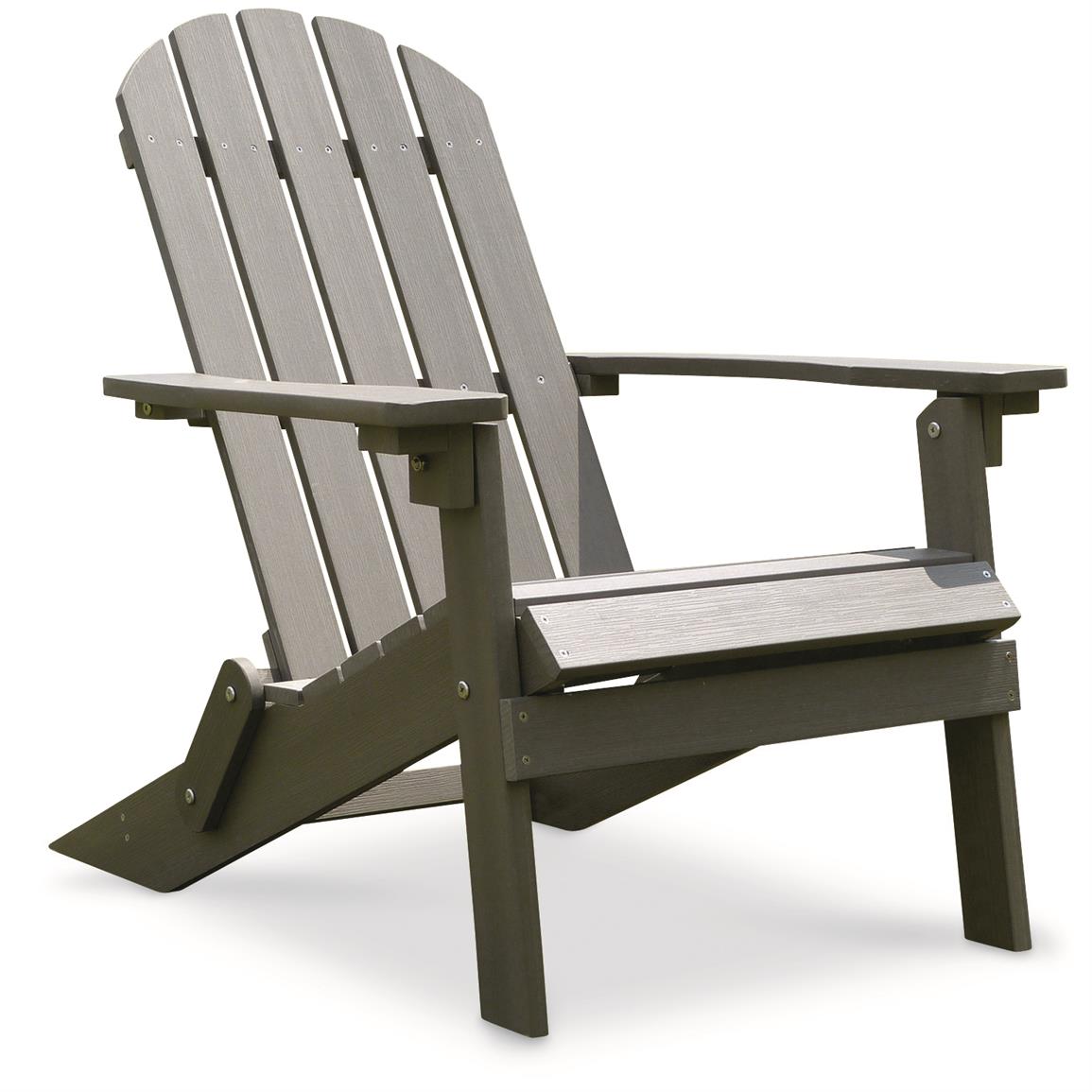 CASTLECREEK Resin Folding Adirondack Chair - 676470, Patio Furniture at