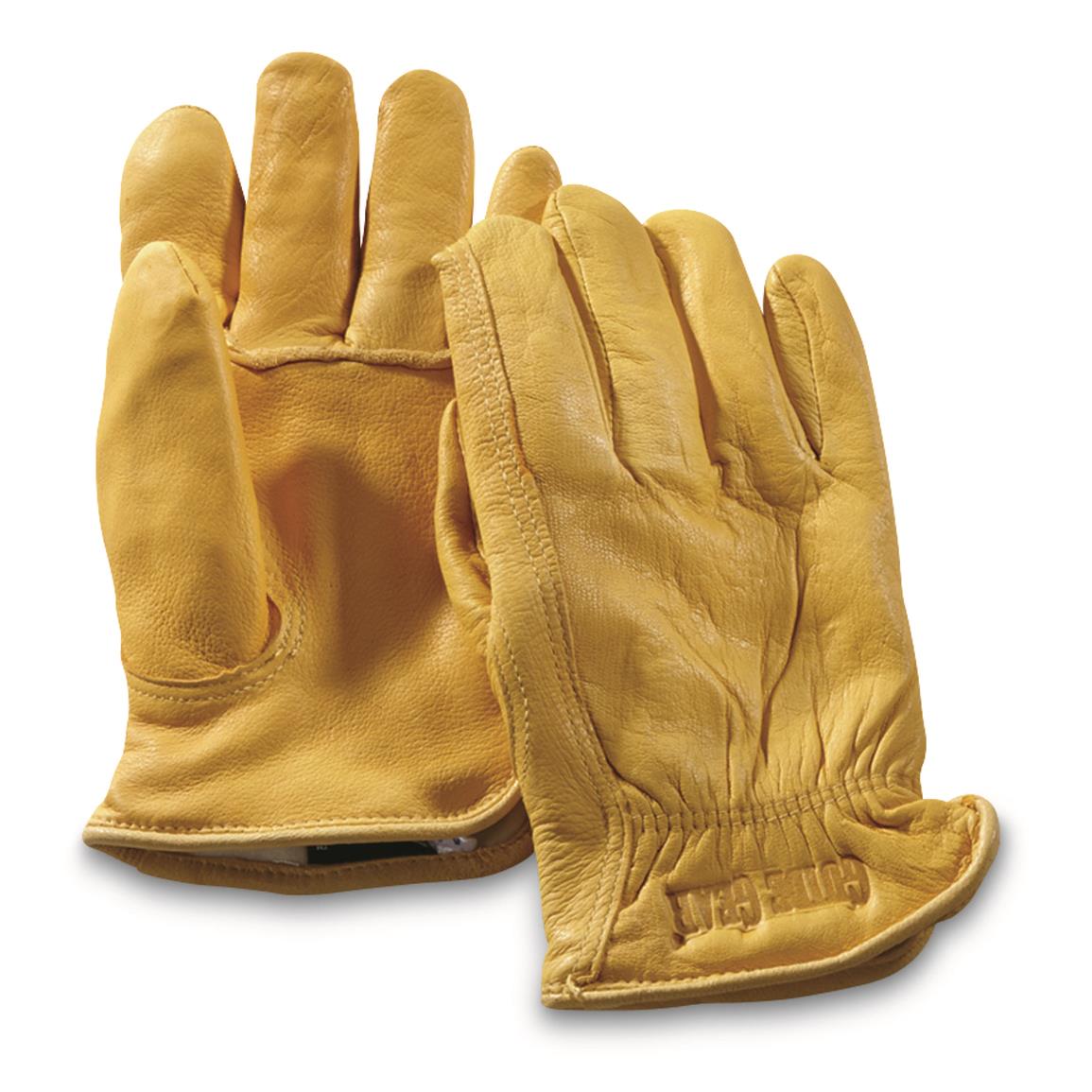 Guide Gear Mens Insulated Leather Gloves 67743 Gloves And Mittens At