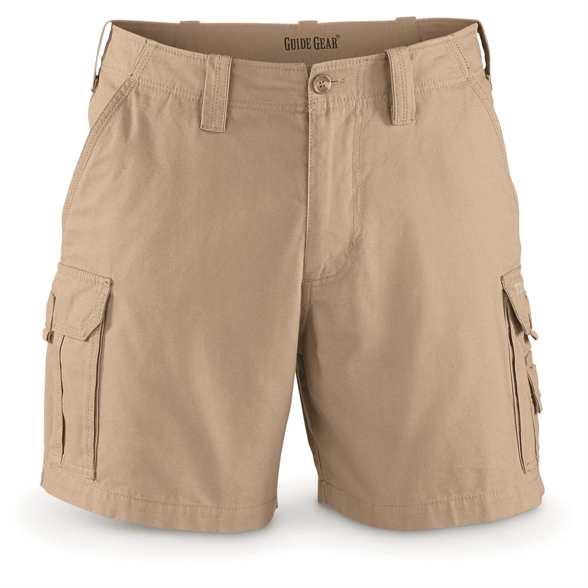 Men’S Khaki Cargo Shorts