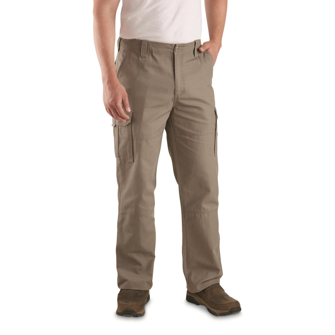 Guide Gear Men's Outdoor Cotton Cargo Pants, Driftwood
