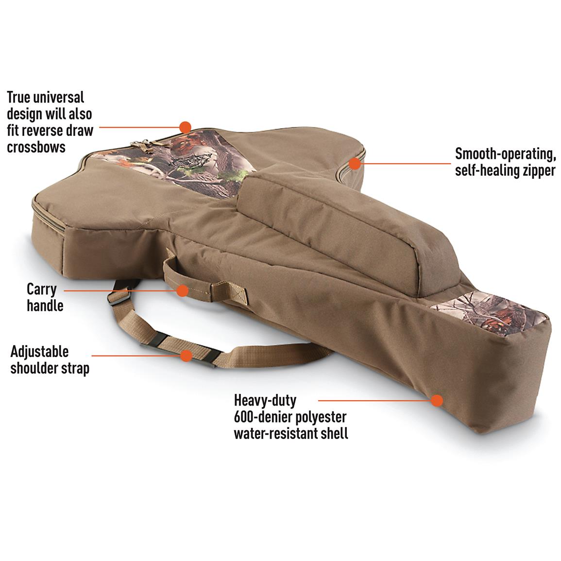 Guide Gear Deluxe Universal Soft Crossbow Case with Backpack Strap 