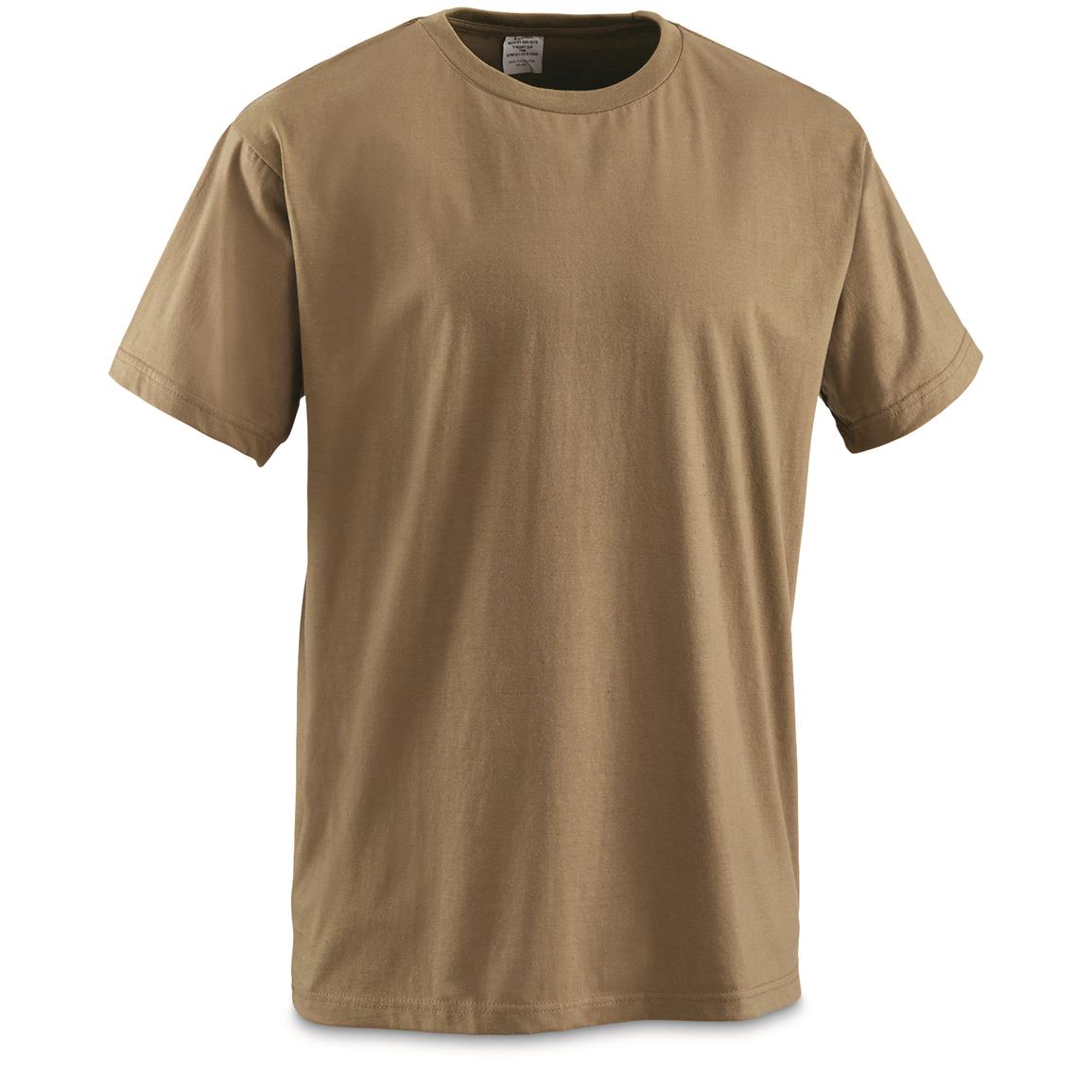 U.S. Military Surplus OCP Coyote T-Shirt, 6 Pack, New