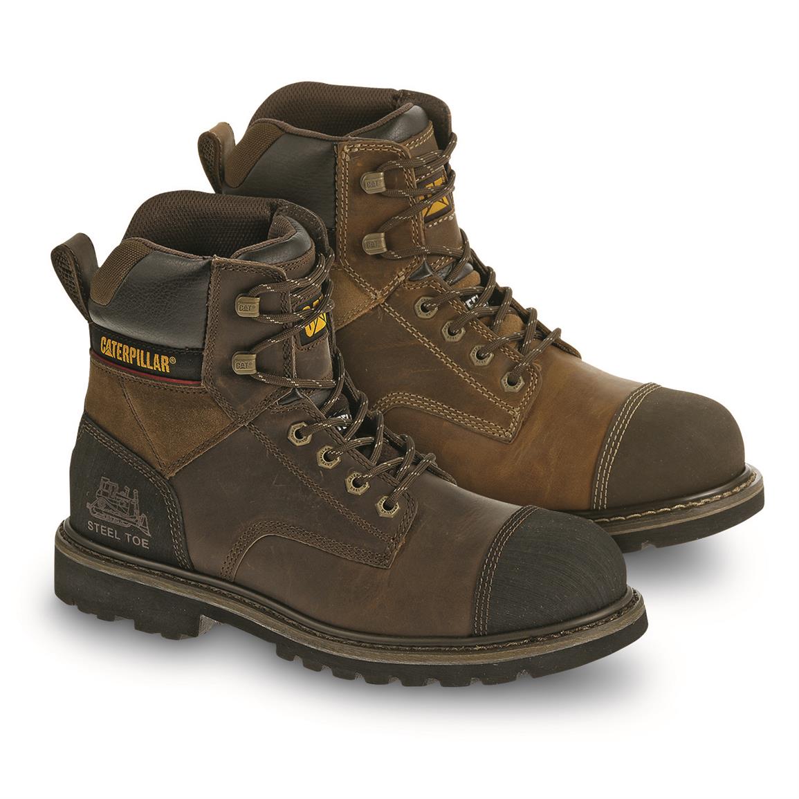 Cat Footwear Men's Traction 6" Steel Toe Work Boots 678128, Work