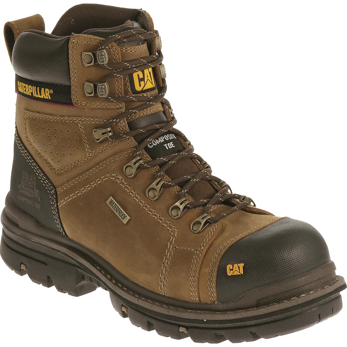 Cat Men's Hauler 6" Waterproof Composite Toe Work Boots