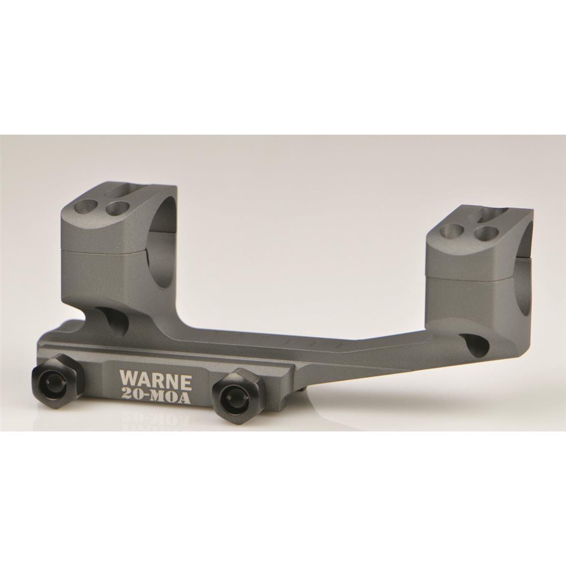 Warne Extended Skeletonize MSR Mount with 20 MOA, Tactical Gray