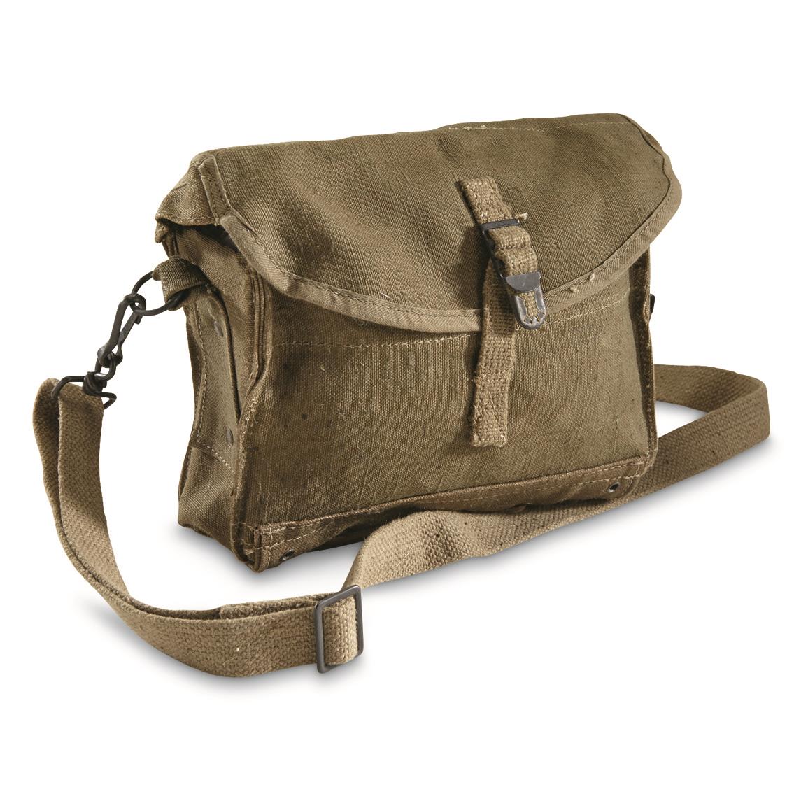 French Military Surplus Canvas Shoulder Bag, Like New - 679551, Rucksacks & Backpacks at ...