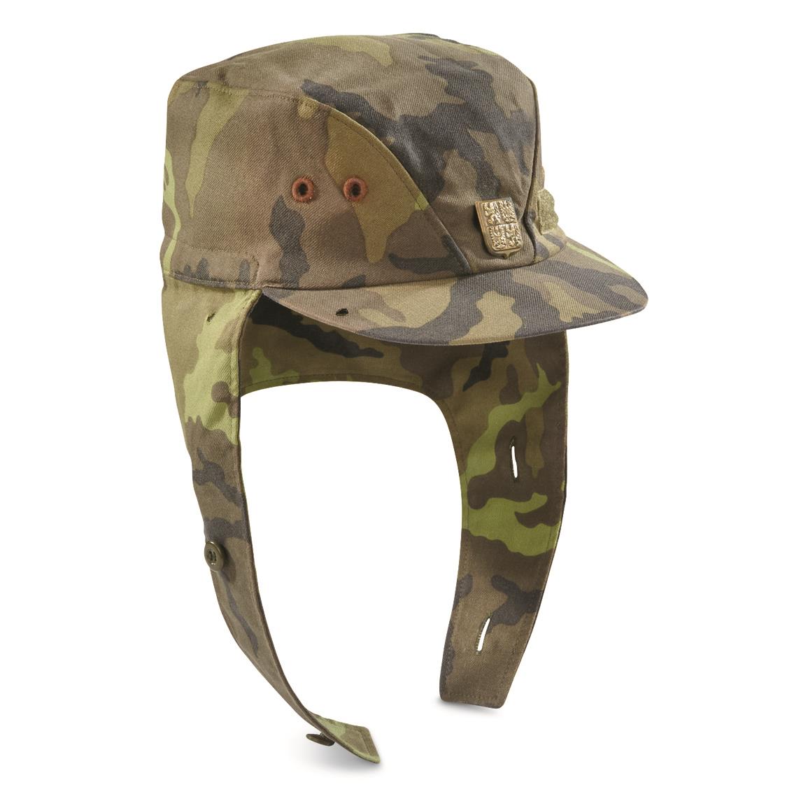 thumbnail image 2 of Original Czech Military M92 Camouflage Hat – One Size, Vintage Army Cap, New Old Stock 2 of 6