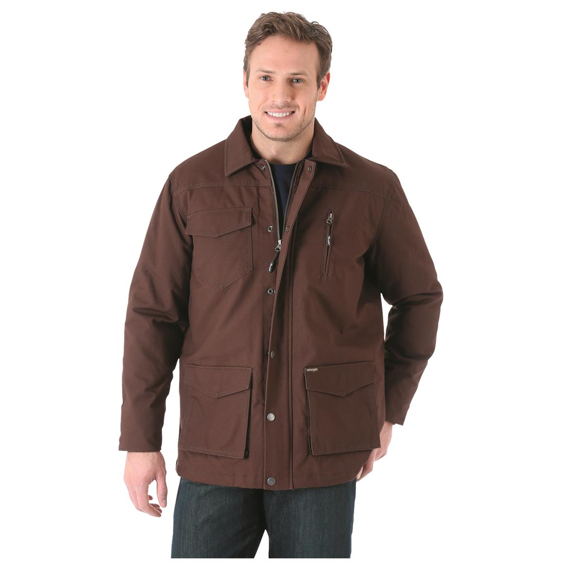 Wrangler Men's Barn Coat - 680289, Insulated Jackets & Coats at ...