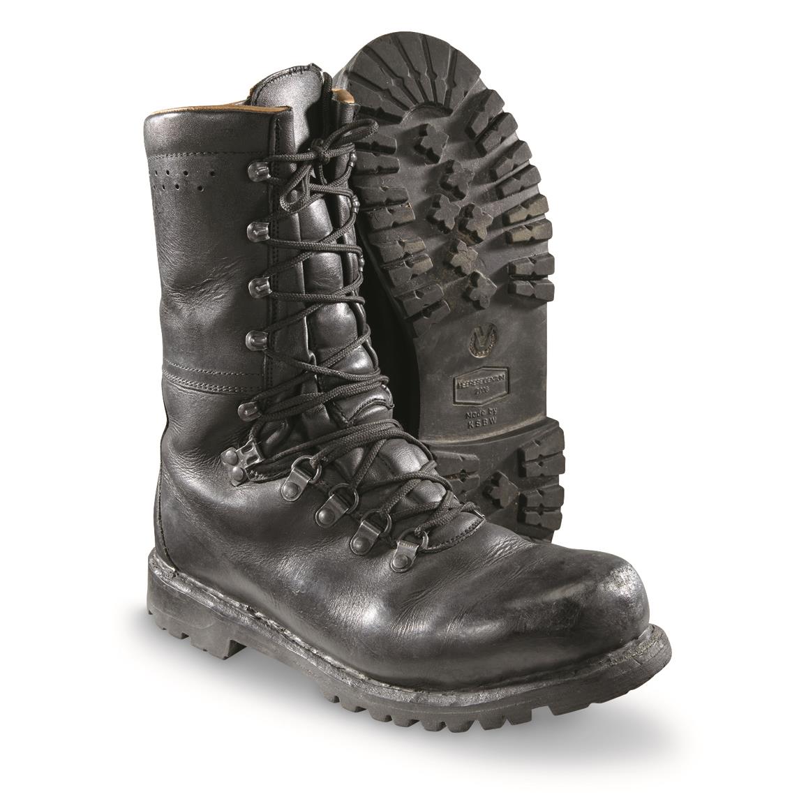 Austrian Military Surplus Mountain Boots, Used - 681233, Combat ...