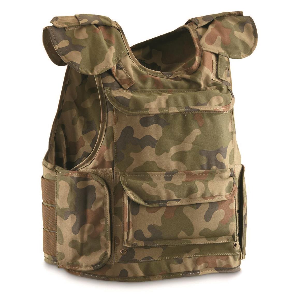 Tactical Military Operation Light Vest Polish Army Chest Rig Loaded Woodland OLV 