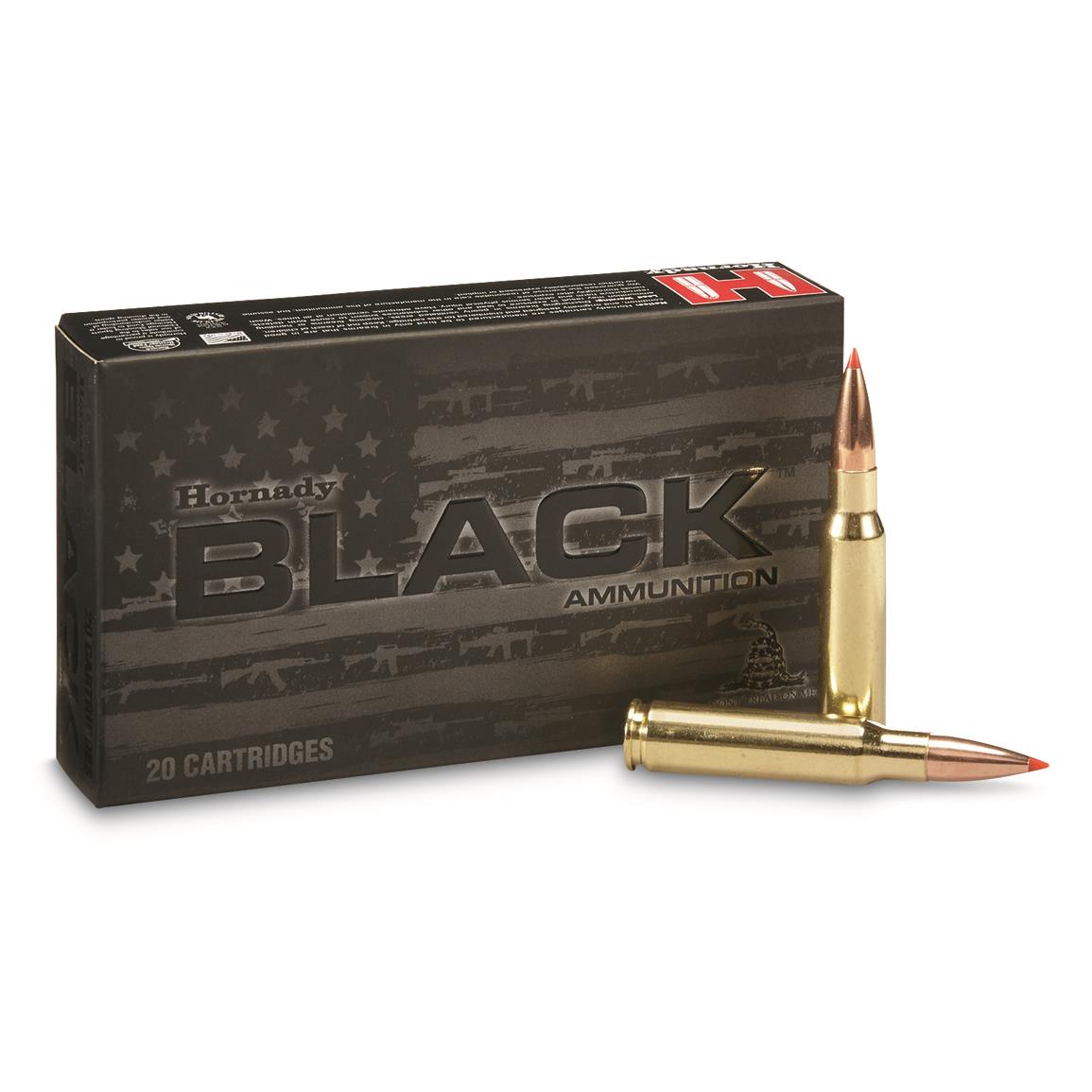Hornady Black, .308 Winchester, A-MAX, 168 Grain, 20 Rounds