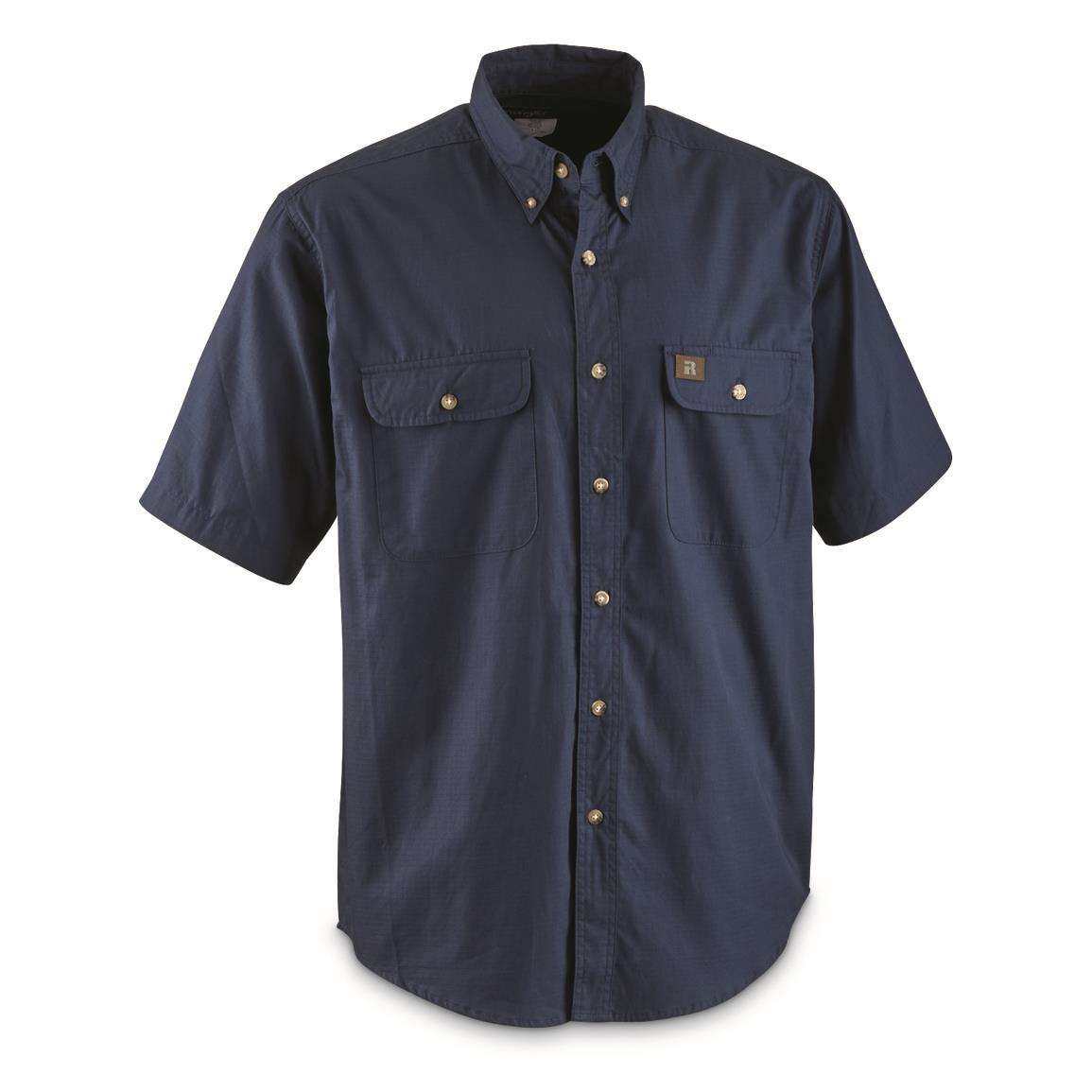 Wrangler RIGGS Workwear Short Sleeve Ripstop Work Shirt - 690368 ...