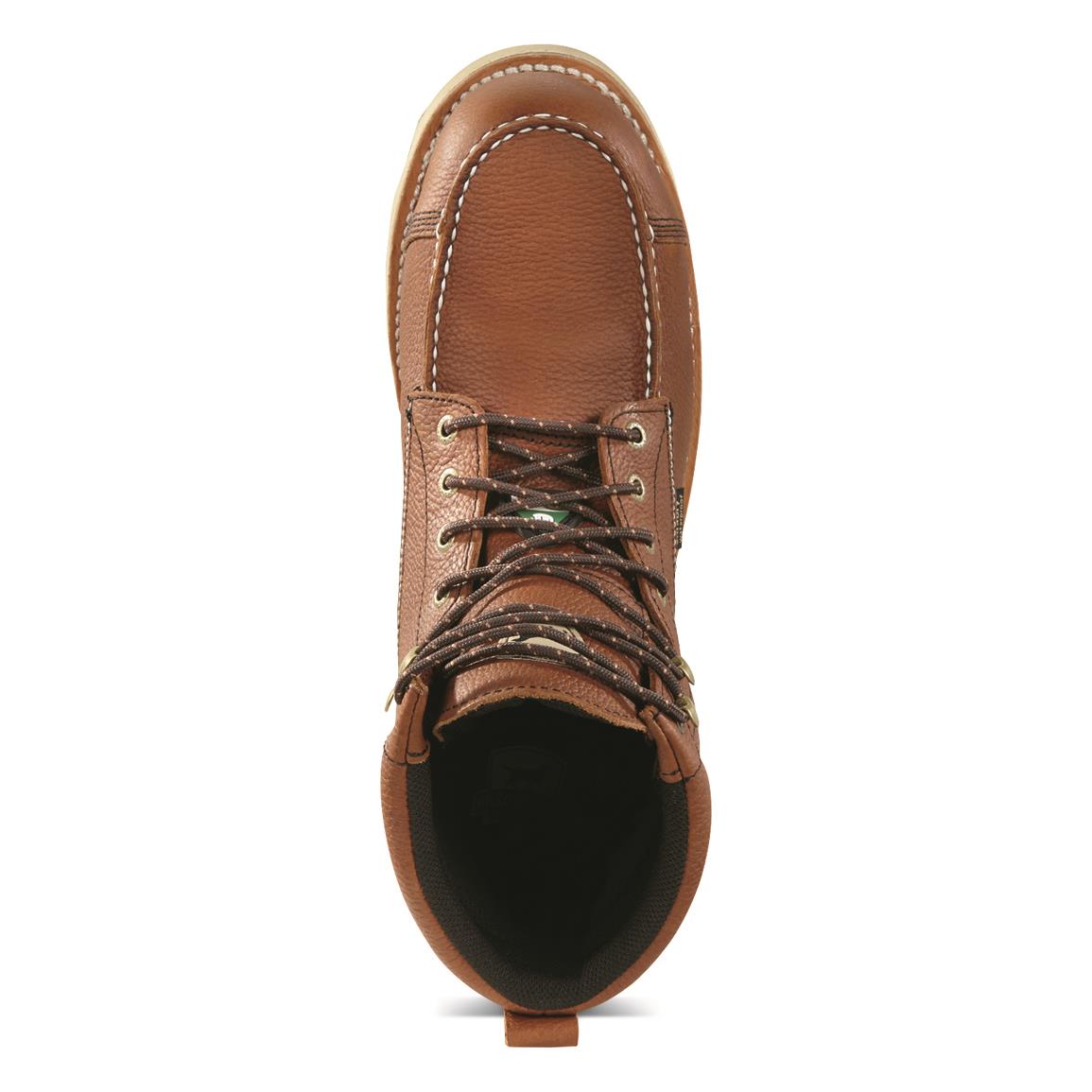 thumbnail image 2 of STC Whiskey Jack 8" Waterproof Work Boots – Leather & PU Nylon, Composite Toe, Oil-Resistant, Insulated 2 of 13