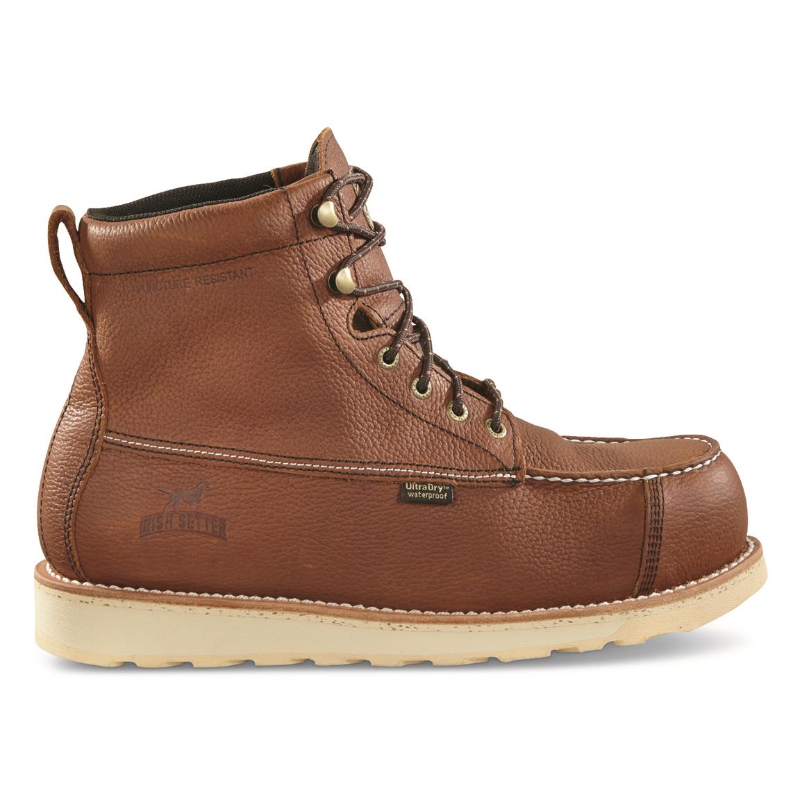 thumbnail image 2 of STC Whiskey Jack 8" Waterproof Work Boots – Leather & PU Nylon, Composite Toe, Oil-Resistant, Insulated 2 of 13