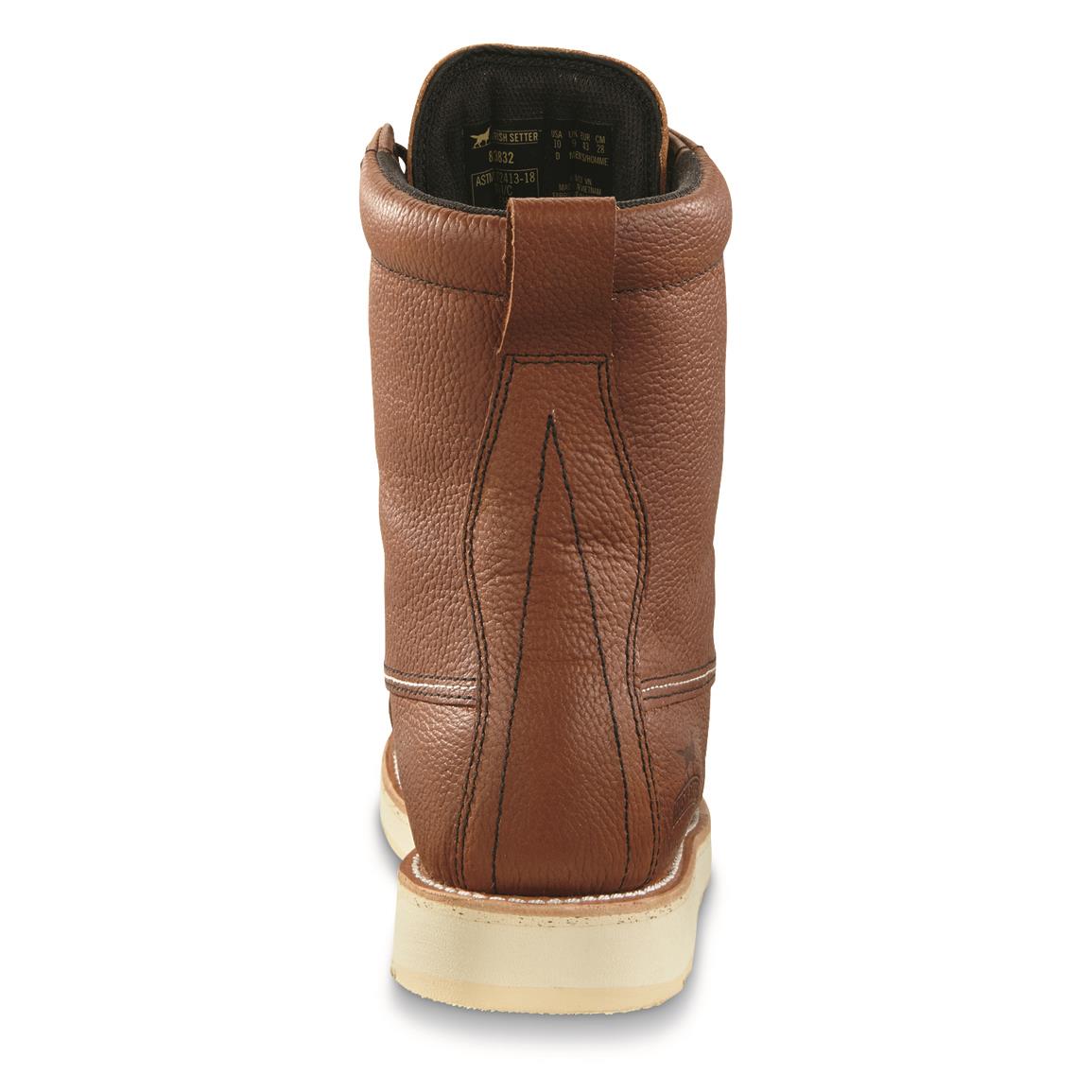 Fuda Men's 6823 Tan Leather Work Safety Boots
