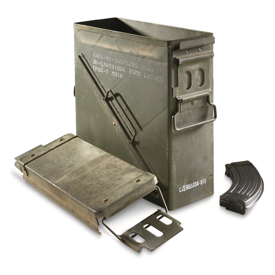 U.S. Military Surplus PA120 40mm Ammo Can, Used - 164783, Ammo Boxes & Cans  at Sportsman's Guide