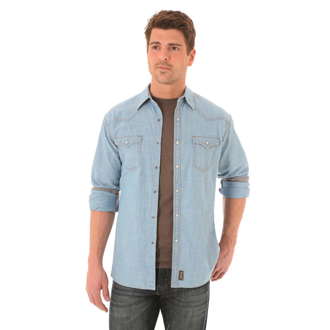 Wrangler Retro Men's Long Sleeve Western Shirt - 697104, Shirts & Polos at  Sportsman's Guide