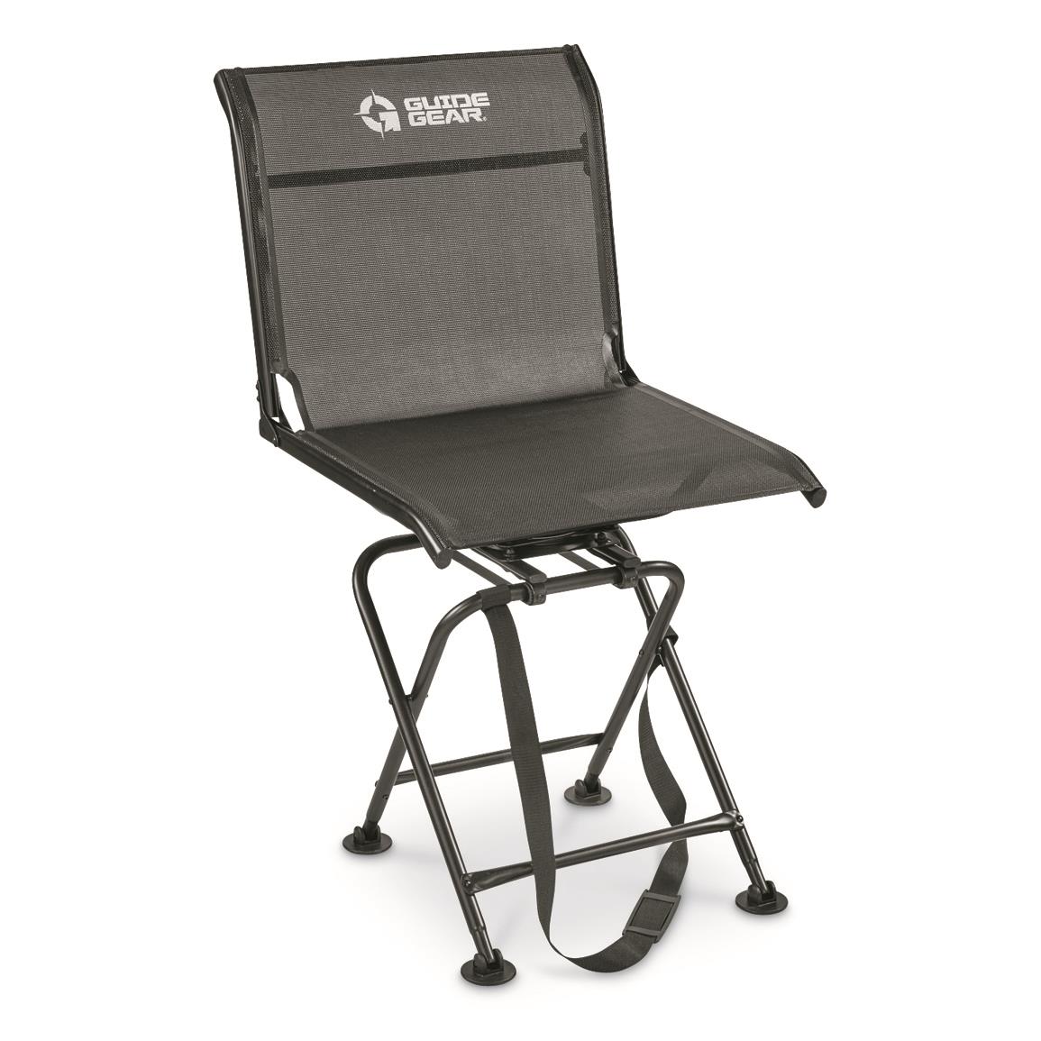 Guide Gear Big Boy Oversized 360 Degree Swivel Hunting Blind Chair, 500-lb. Capacity