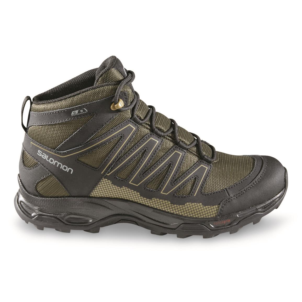 salomon men's pathfinder waterproof hiking shoes