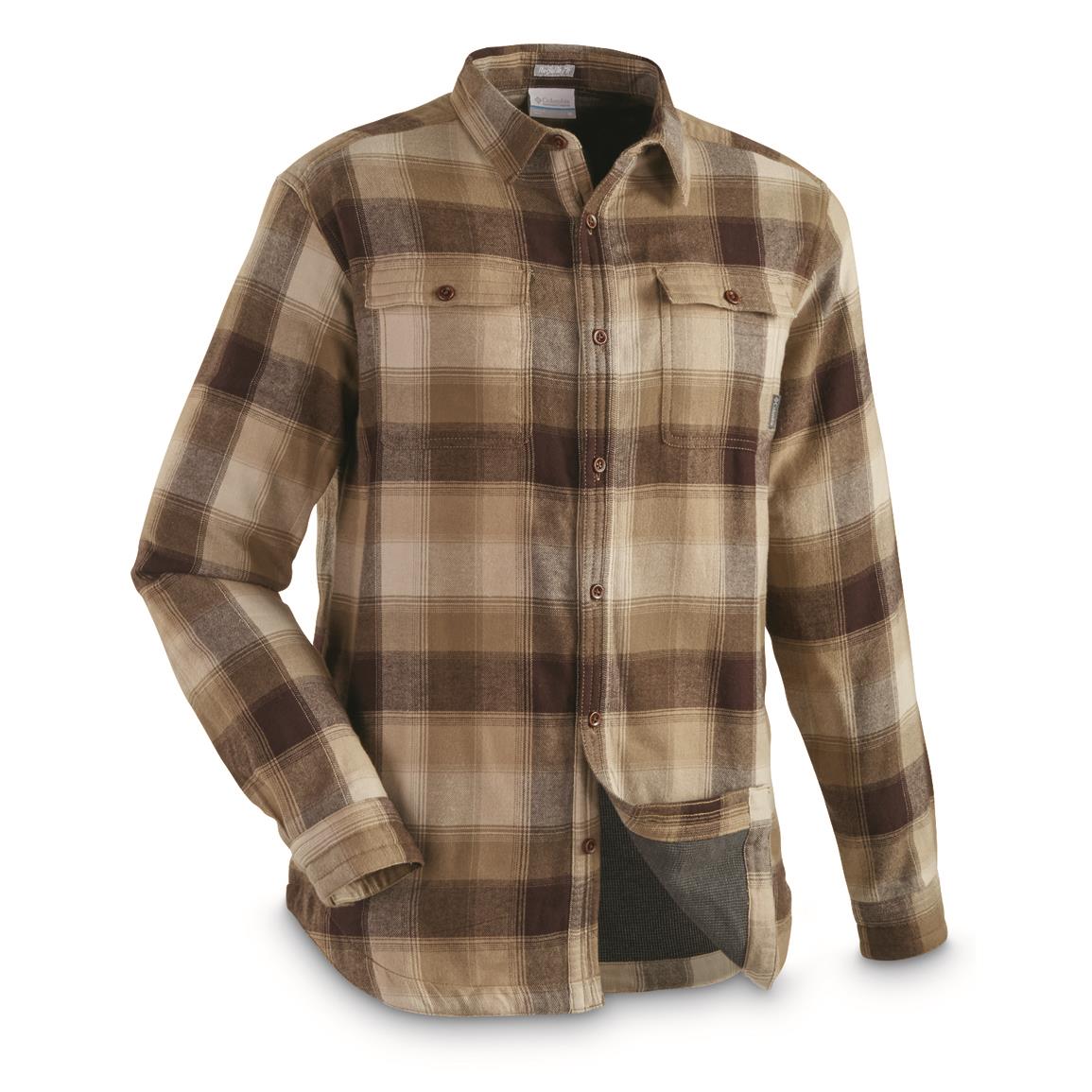 Columbia Men's Flare Gun Waffle Lined Flannel II Shirt - 698111, Shirts ...