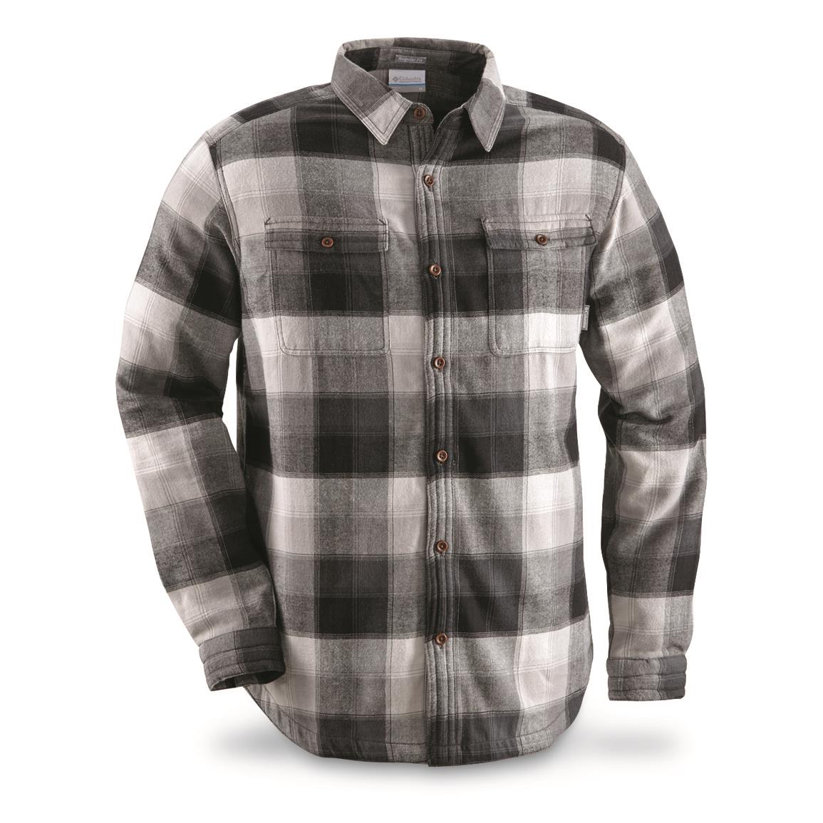 Columbia Men's Flare Gun Waffle Lined Flannel II Shirt - 698111, Shirts ...