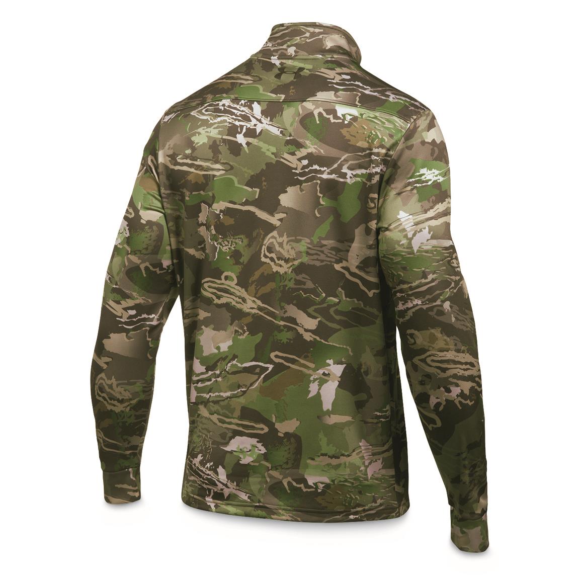 under armour men's icon camo quarter zip pullover