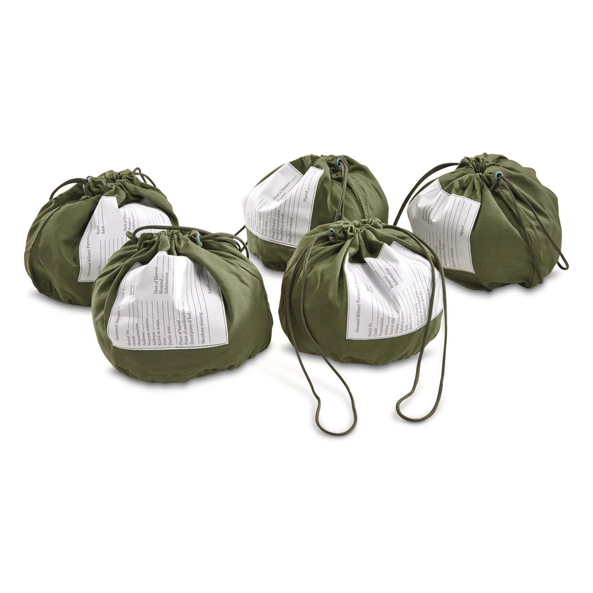 U.S. Military Surplus Personal Effects Bag, 5 Pack, New