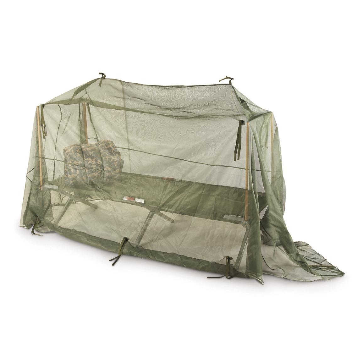 U.S. Military Surplus Mosquito Netting without Poles