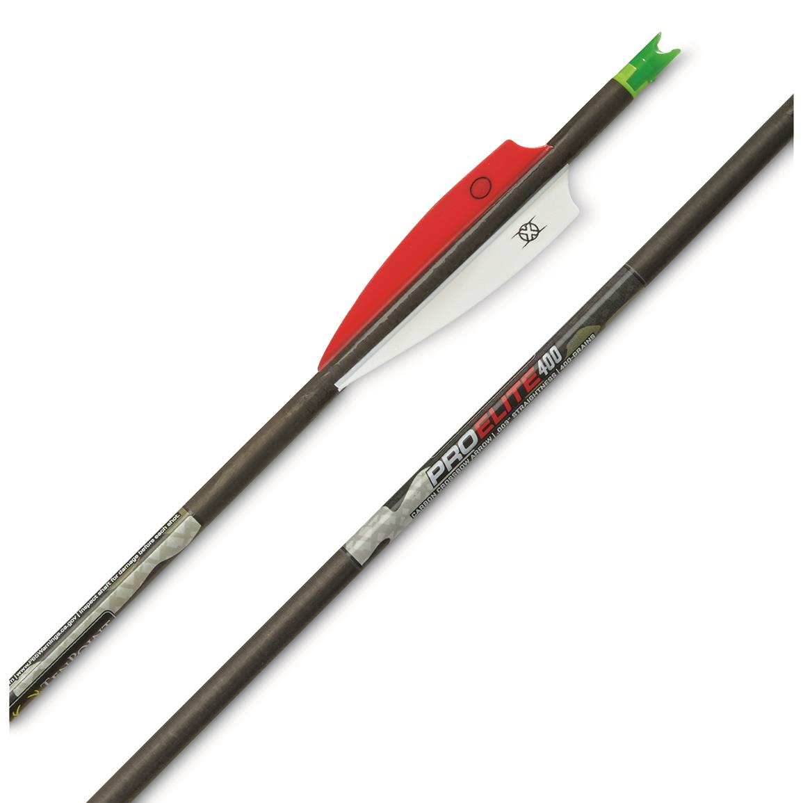 TenPoint 20-Inch Pro Elite 400 Carbon Crossbow Arrows With Alpha Nocks