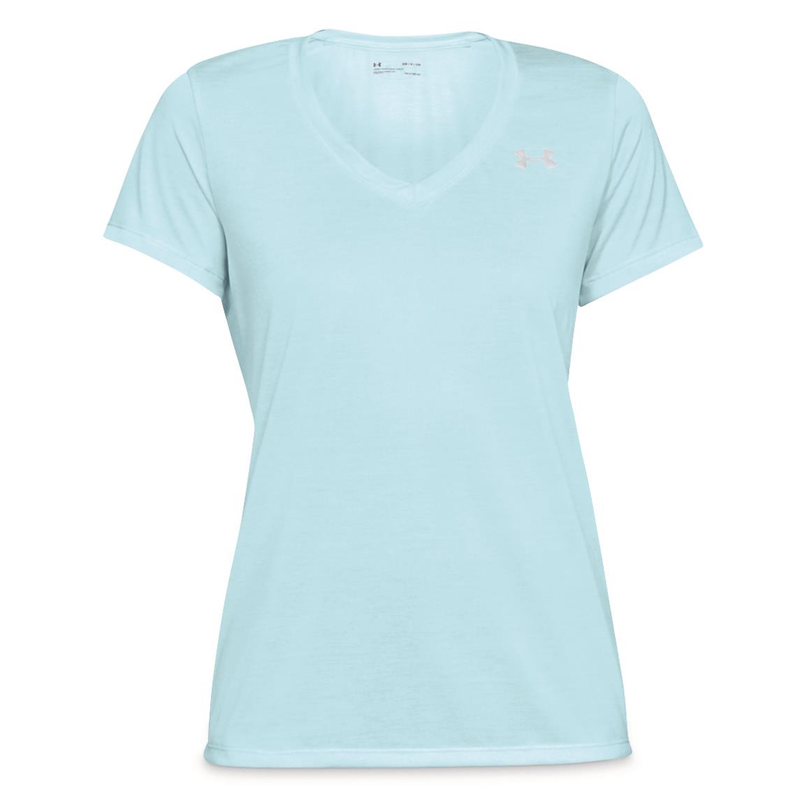 Under Armour Women's Tech V-Neck Shirt - 698996, Shirts & Tops at ...