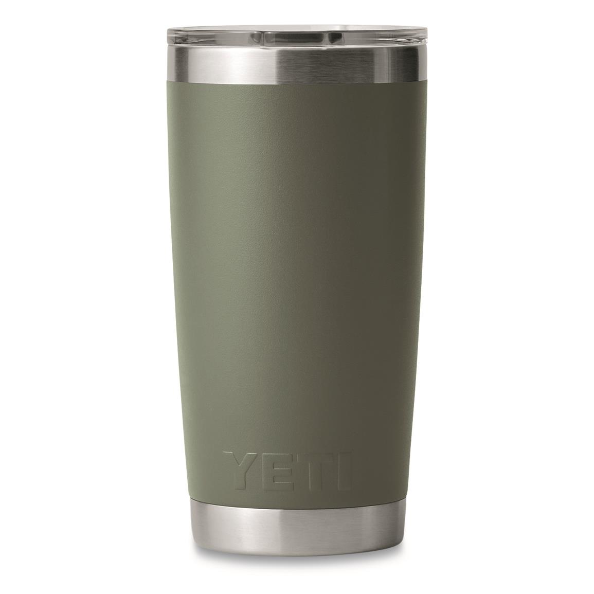YETI Colored Rambler Tumbler with MagSlider Lid, 20 oz., Camp Green