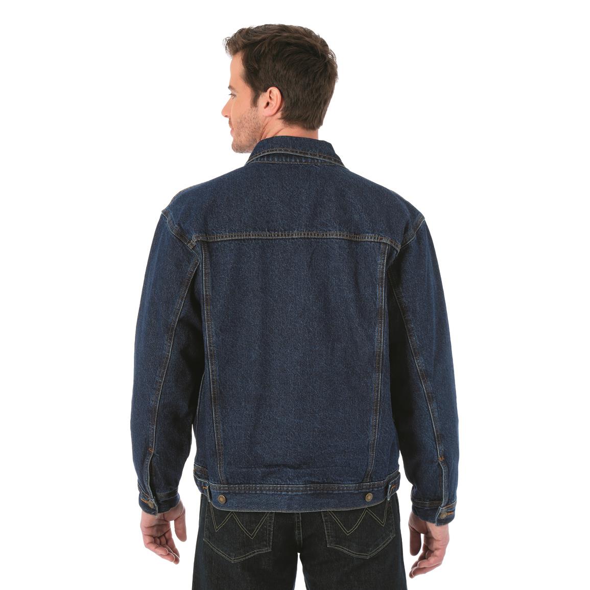 Download Wrangler Rugged Wear Men's Flannel Lined Denim Jacket ...