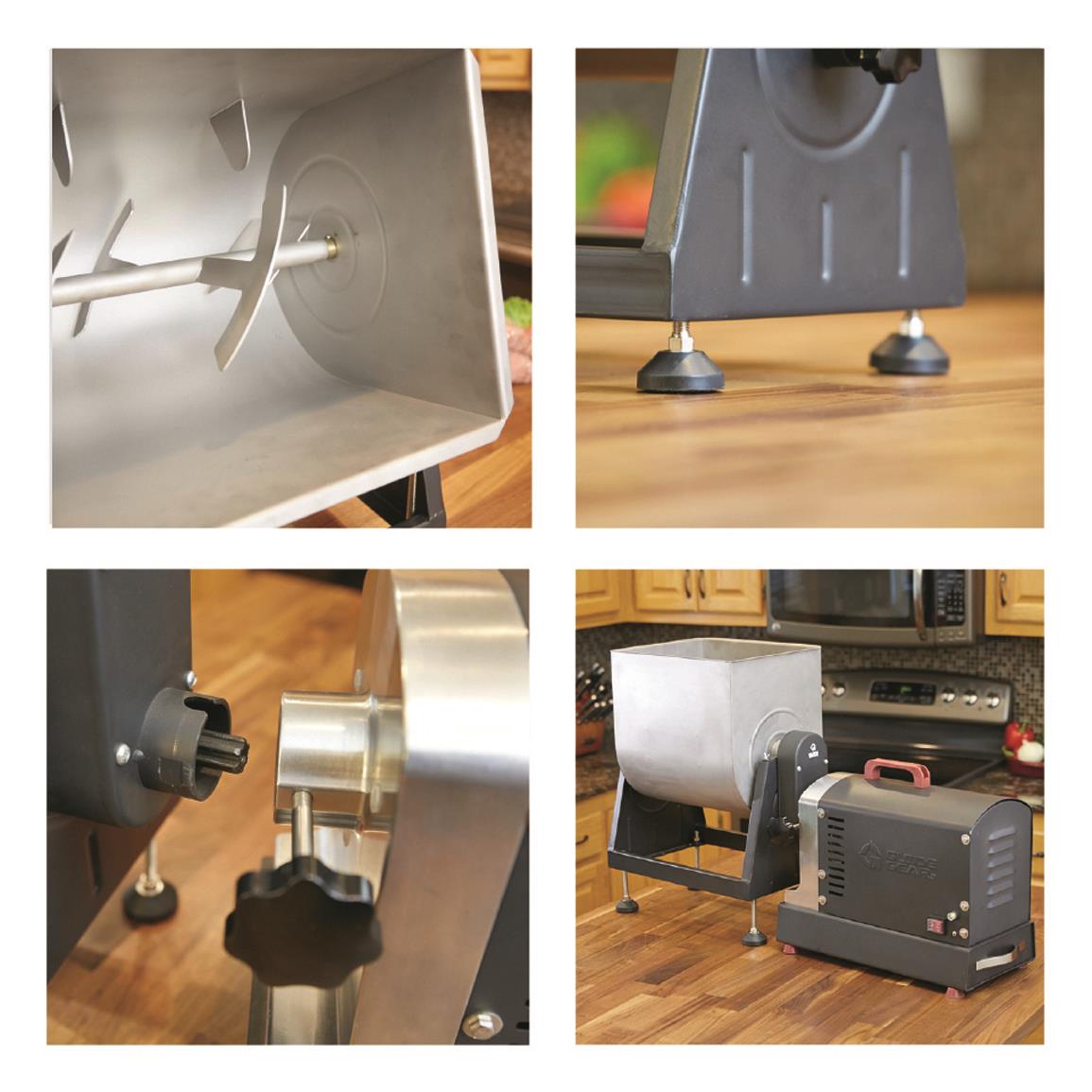 Manual Meat Mixer 7 Gallon Stainless Steel Tilt lockable Polished