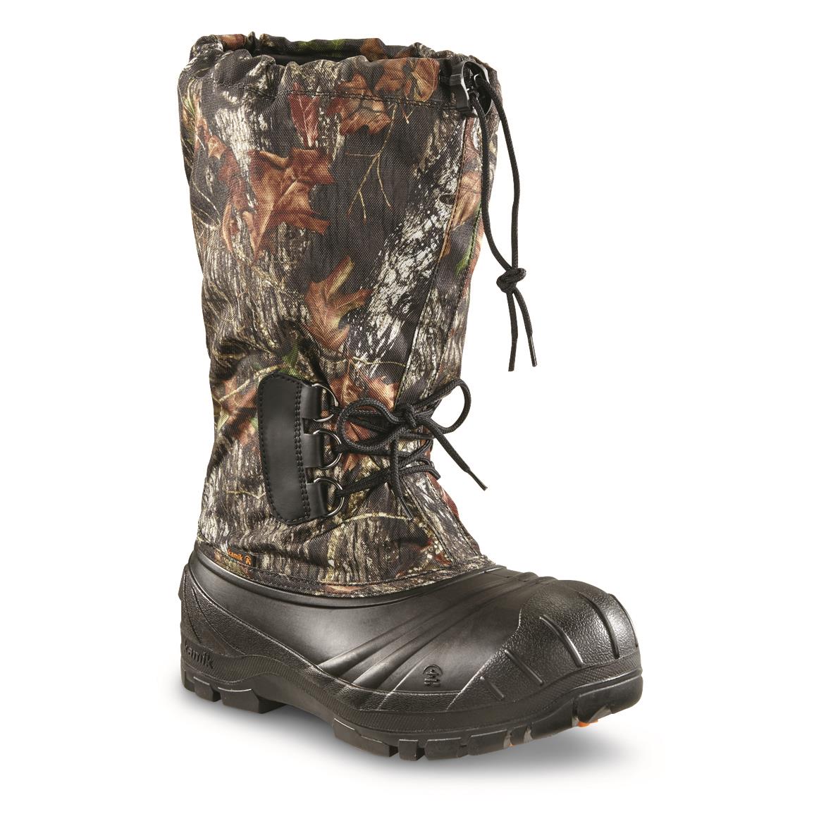 Kamik Men's Shield Waterproof Insulated Winter Hunting Boots, Mossy Oak®