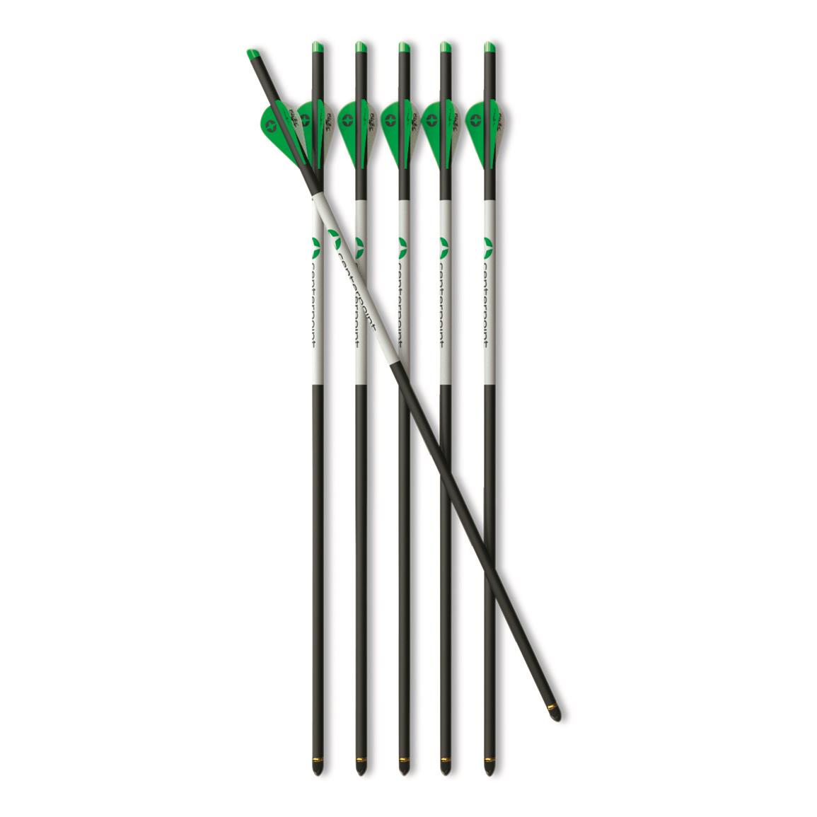 CenterPoint Carbon Crossbow Arrows, 400 Grain, 20 Inch, 6 Pack