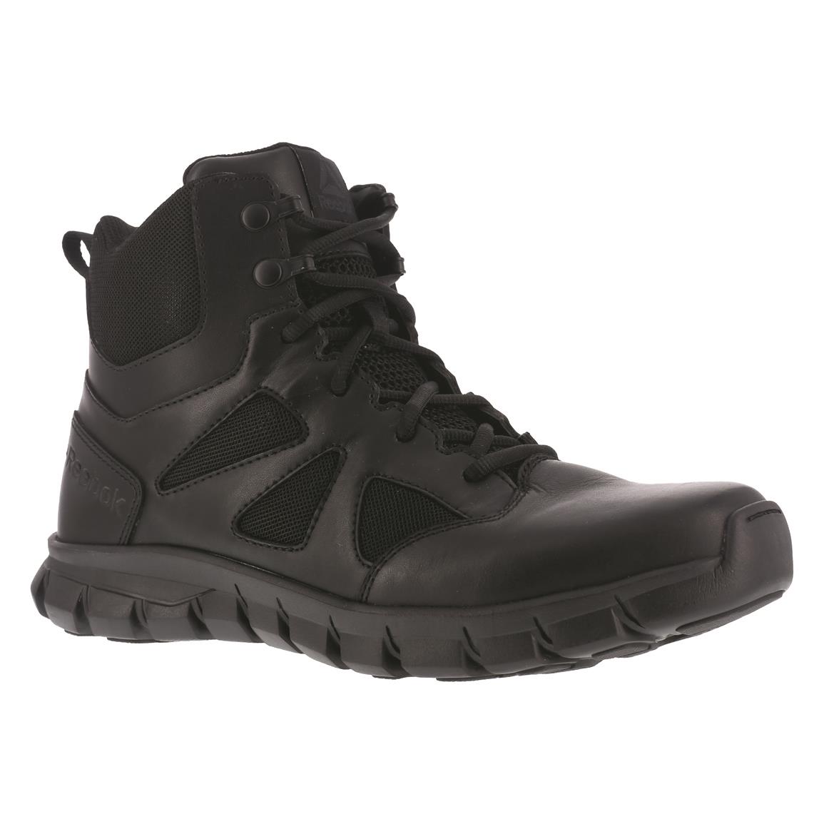 Reebok 6" Sublite Cushion Men's Tactical Boots, Black