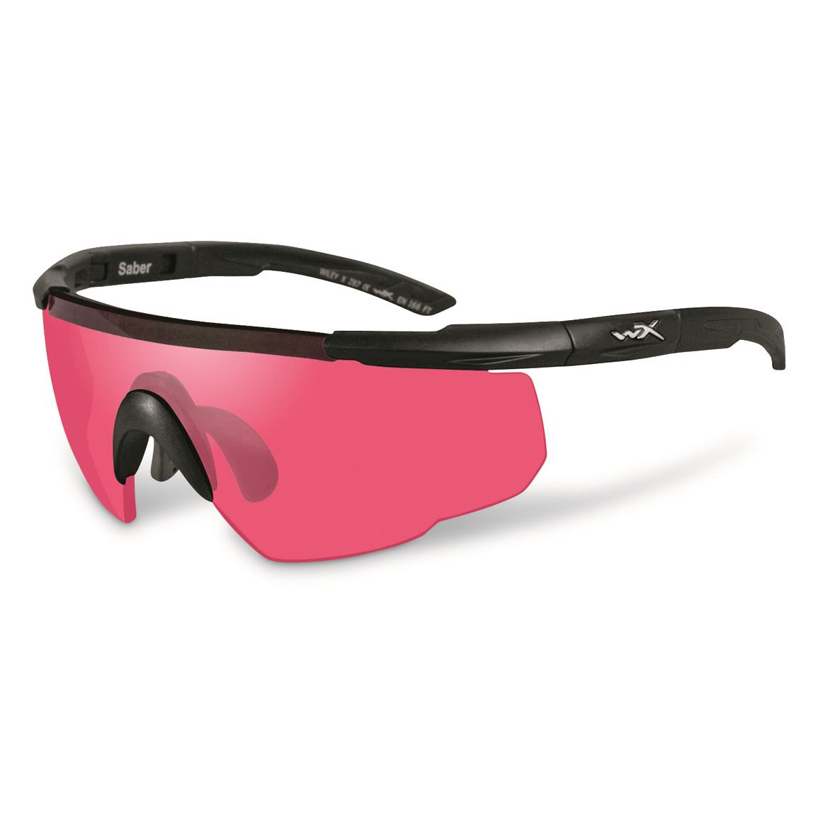 Wiley X Men's Saber Advanced 3 Lens Sunglasses, Matte Black - 700803 ...