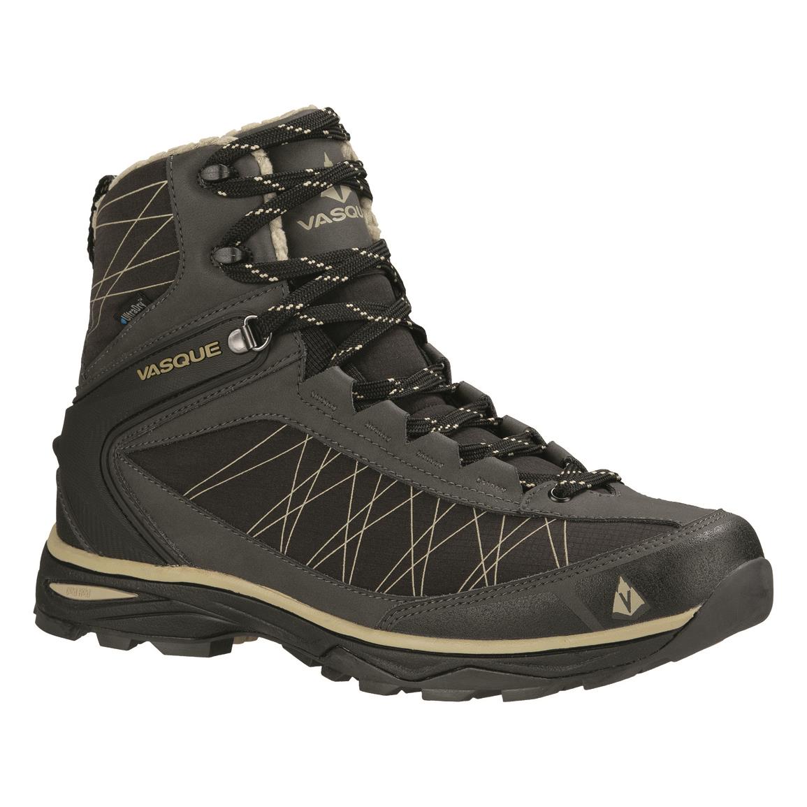 Vasque Men's Coldspark UltraDry Waterproof Insulated Boots, Jet Black/chinchilla