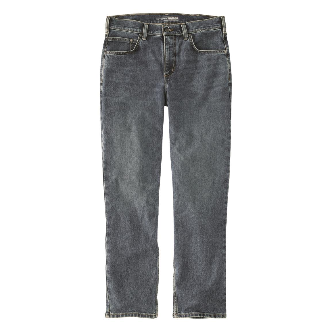 Carhartt Men's Relaxed Straight Rugged Flex Jean | Wild Rye | 44W 30L