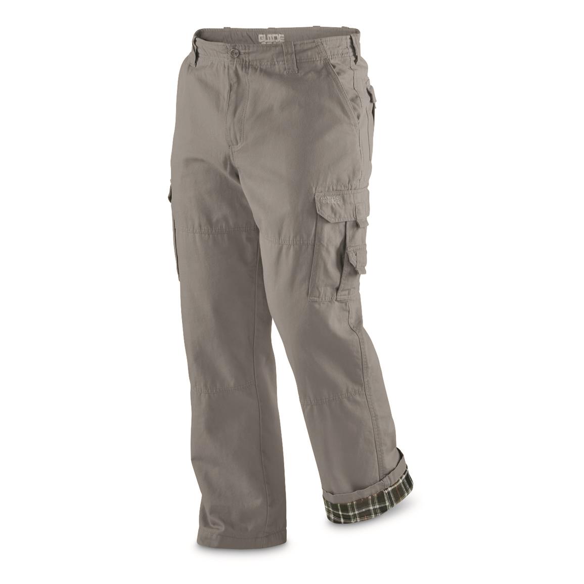 Guide Gear Men's Flannel Lined Cargo Pants - 700971, Insulated Pants ...
