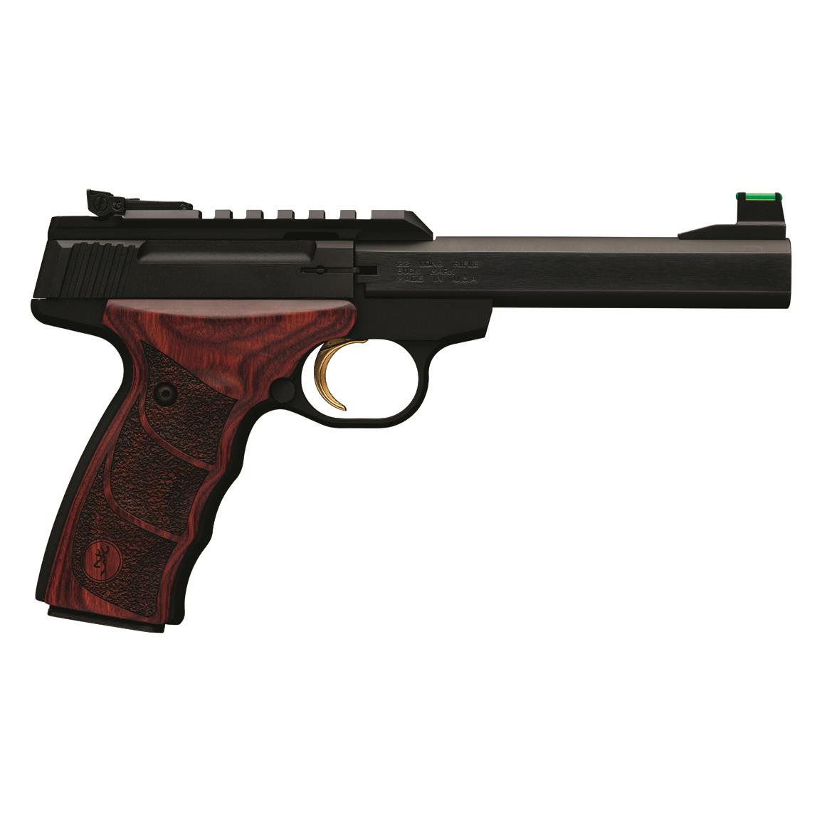Browning Buck Mark Plus Rosewood UDX, Semi-Automatic, .22LR, 5.5&quot; Barrel, 10+1 Rounds