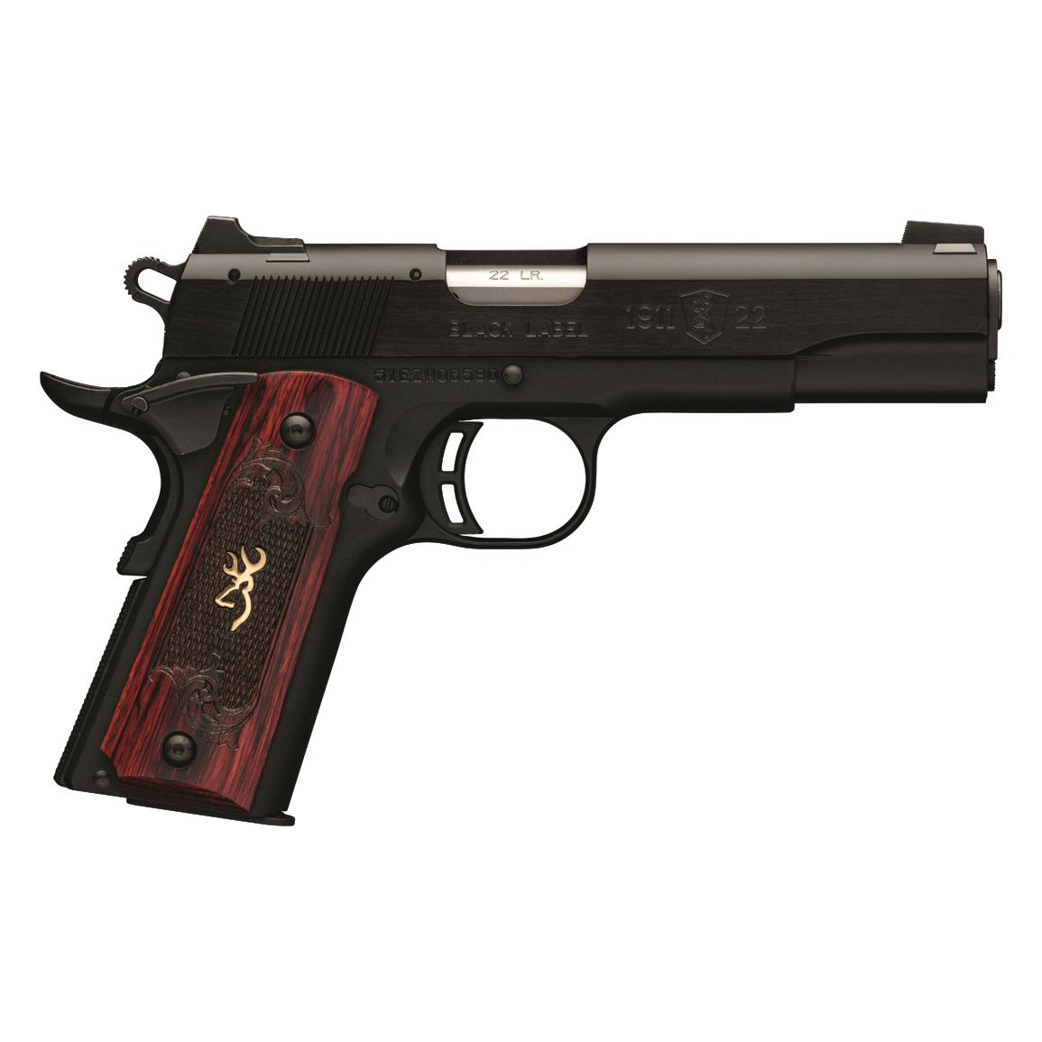 Browning 1911-22 Black Label Medallion, Semi-Automatic, .22LR, 4.25&quot; Barrel, 10+1 Rounds