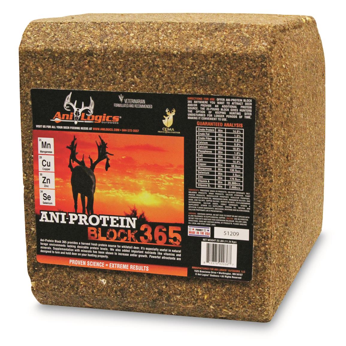 Ani-Logics Ani-Protein Block 365, 25 lbs.