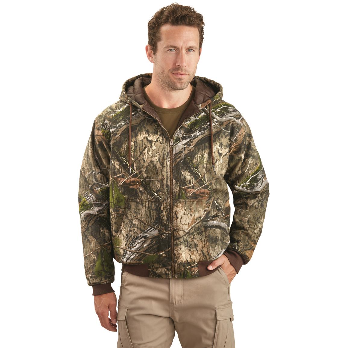 HuntRite Men's Camo Insulated Hunting Jacket, Mossy Oak® Country DNA™