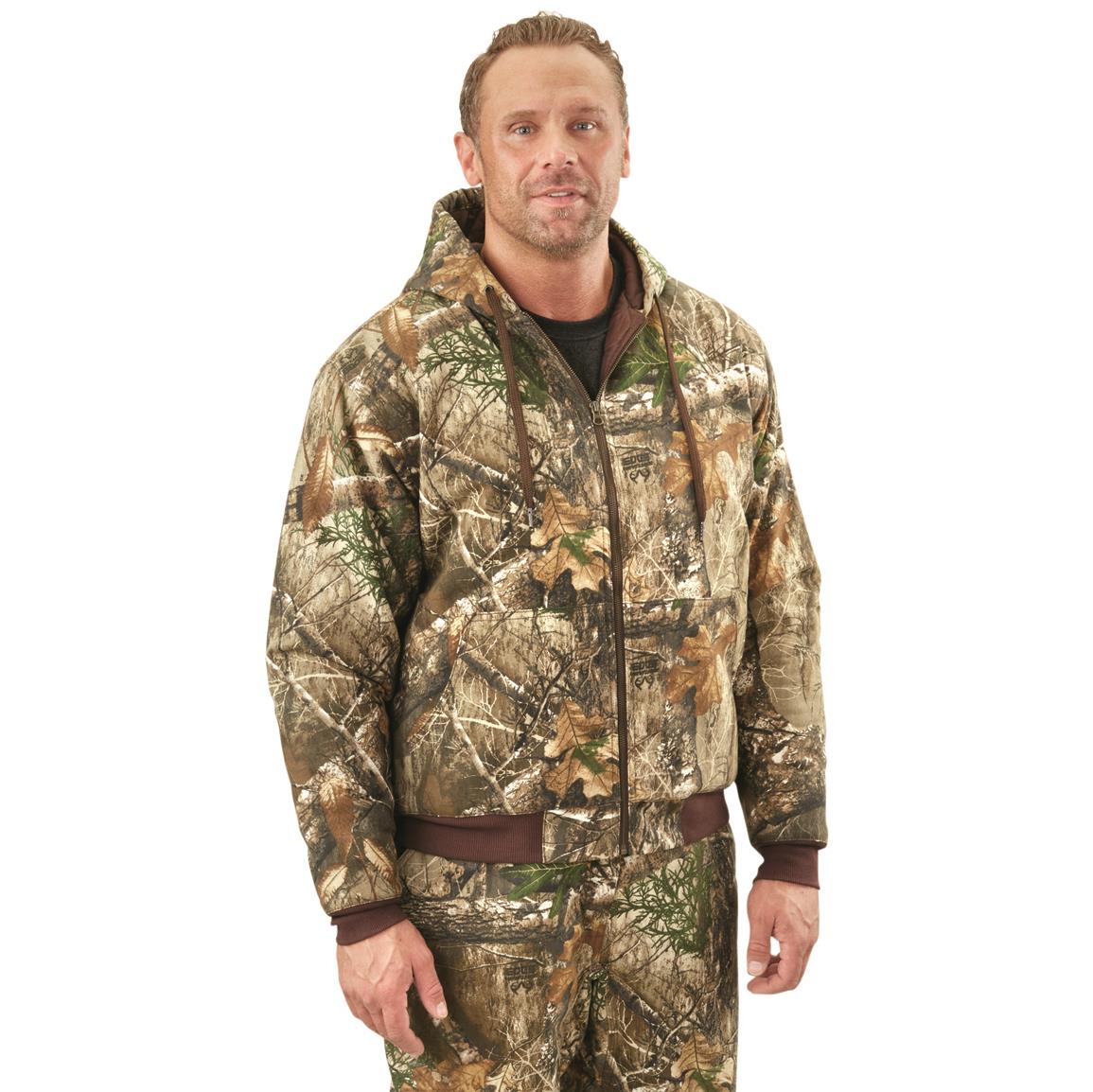HuntRite Men's Camo Insulated Hunting Jacket, Realtree EDGE™